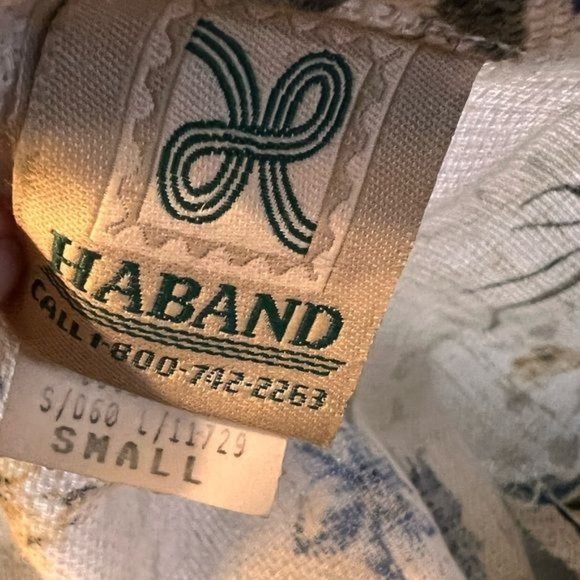 Vintage Haband floral flax blend blazer size small‎ - Picture 8 of 11